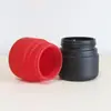 Botella de Vidrio Redonda de Fondo Redondo de 120ml con Tapa de Seguridad, Cuerpo Recubierto con Spray, Opaca, Botella de Vidrio para Botes de Cannabis con Cierre de Seguridad para Niños