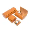 En Stock Envío Gratis Caja de Empaque de Cuero de Gama Alta para Relojes 1 2 3 Ranuras Caja de Almacenamiento de Regalo para Relojes