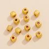 Antigo cobre dourado banhado a ouro 18K zircônio martelo açúcar contas amor contas soltas pulseira DIY pulseira acessórios de joias