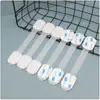 Fechaduras de Gaveta para Crianças Transfronteiriças, Fechaduras de Geladeira, Fechaduras de Segurança, Fechaduras de Segurança de Proteção Infantil Amazon, Fechaduras Ajustáveis para Portas de Guarda-Roupa