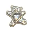 Acessórios Originais de Urso Fofo Liga Doce Cool Rosa Diamante Personalidade Joias Grampo de Cabelo Retrô Adereço de Cabeça Sapatos com Furo Material de Flor