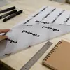 Atacado 17g embalagem de roupas vestuário papel cópia 17g joias cópia página fina translúcida impressão papel pérola