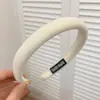 Diadema de Esponja de Color Café con Leche de Gama Alta para Mujer, Diadema de Parte Superior Alta, Nuevo Estilo Otoño e Invierno 2026, Accesorio para el Cabello de Uso Diario