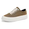 Sapatos Masculinos Respiráveis de Tecido Novo para Todas as Estações Sapatos Esportivos Casuais Masculinos Estudante Tendência Para Ir ao Trabalho Cano Baixo Sola Grossa Sapatos de Lona