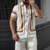 Camisa casual de negocios de manga corta de comercio exterior con estampado digital 3D, ropa casual para hombre de calle, camisa de manga corta a rayas de alta gama
