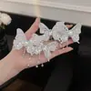 Grampo de Cabelo Borboleta com Franjas de Diamante Brilhante Exclusivo e de Alta Qualidade 2026 Novo Estilo Clipe Lateral e Traseiro para Cabelo Acessório para Mulheres
