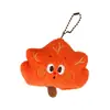 Pingente de Pelúcia Folha de Bordo Original Tengyi - Decoração Versátil de Outono e Inverno, Chaveiro, Pingente de Mochila, Boneca