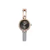 Reloj Vivian Rose Powder Reloj Rosa Oscuro Occidental Reloj de Cuarzo Saturno Banda de Acero Reloj para Mujer Pequeño Azul V Pequeño Reloj Dorado