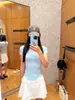 Camisa de Manga Corta Henry para Mujer Camiseta de Punto Acanalado Corte Ajustado Ropa de Yoga Botones Deportiva Camiseta Básica de Verano