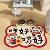 Tapete Suave de Lama Diatomácea para Pet Tapete de Alimentação Impermeável Antiderrapante para Pet Lugar Americano de Gato e Cachorro Tapete de Chão Cartoon para Pet