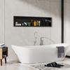 Nicho de TV multicapa para baño de acero inoxidable empotrado en la pared del baño gabinete de TV panel de exhibición de piedra decorativa para pared