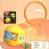 Pelota saltarina para niños, pelota rebotadora, juguete deportivo para entrenamiento de equilibrio y sensorial, aro de pie con luz, pelota de balanceo para el pie, juguete para exteriores para niños y niñas