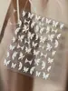 Yitu Calcomanías para Uñas Mariposa de Yeso en Relieve Color Puro Exquisitas de Moda Versátiles Calcomanías Joyería Yt7452