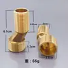 Accesorios para cabezal de ducha de ángulo doblado de cobre al por mayor de 60-75 mm de largo, cabezal de ducha excéntrico extendido con ángulo extendido
