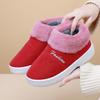 Zapatillas de casa de invierno cálidas con tacón, antideslizantes, con forro polar grueso, sin cordones, para mujer, zapatos de confinamiento, zapatos acolchados de algodón para hombre