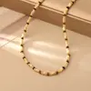 Collar con Cuentas de Concha de Vieira Amarilla Natural Moda de Lujo Ligero Cadena para Clavícula Versátil de Gama Alta Personalidad Sencilla Pulsera Cálida y Suave