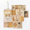 Pacote de Adesivos Momo: Série Vestígios da Era - Material DIY para Diário Vintage, Adesivos Decorativos, 30 Peças, 6 Designs