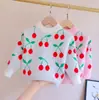 Ropa para Niños Suéter de Terciopelo Imitación de Visón para Niñas 2026 Otoño e Invierno Nuevo Estilo Coreano Suéter de Punto para Niños Pequeños y Medianos