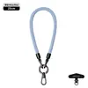 Nuevo cordón para teléfono móvil 6MM resistente para colgar en el cuello ajustable para exteriores anti-pérdida delicada cuerda trenzada para muñeca negra