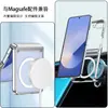 Adecuado para Samsung Zflip6/5 eje central electrochapado atracción magnética cubierta completa bisagra carga inalámbrica incorporada atracción magnética carcasa protectora
