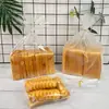 Bolsa plana para pan sin impresión, bolsa de plástico transparente auto sellante para galletas, bolsa plana para empaquetar snacks y tostadas