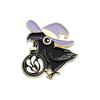 Cross-border New Skull Moon Black Crow Cartoon Animal Medal All-match Punk Style Jóias Badge