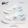 Zapatos de Mujer Warrior Color-Block Nueva Moda Zapatillas Versátiles Estilo Pareja Tendencia Nicho Zapatos Casuales Zapatos de Suela Gruesa Primavera