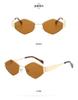 Gafas de sol para mujer, gafas de estrella de moda, nuevas gafas de sol cuadradas, unisex, cara redonda, Corea del Sur retro 839 sin estándar