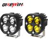 Luz de Foco Trébol de Cuatro Hojas para Motocicleta Transfronteriza Blanca y Amarilla de Dos Colores Adecuada para Luz de Trabajo LED de Coche Luz de Techo de Coche Modificado