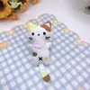 Colgante de gato de peluche, charm para bolso, llavero, colgante pequeño, charm para teléfono, decoración de muñeca linda, accesorio