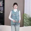 Nuevo chaleco de mujer estilo chino 20265 primavera nuevo chaleco de moda para madres, elegante y moderno