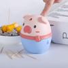 Caja creativa para palillos de dientes con forma de cerdito, botella de prensa automática, bonito tarro para palillos de dientes, decoración de dibujos animados para el hogar, la sala de estar y la cocina, soporte para palillos de dientes