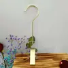 Gancho de Madera Maciza Clip para Ropa Tienda Colgante Sombrero Clip Decorativo Transparente Madera Original Giratorio Clip Individual para Exhibición Clip para Bufanda Hebilla