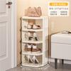 Zapatero Simple Multicapa para Entrada de Casa Modelo Nuevo 2025 Interior Elegante Entrada Pasillo Pequeño Estrecho Zapatero con Ruedas