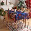 Toalha de Mesa Americana Tecido Xadrez Retrô Toalha de Mesa Branca de Natal Atmosfera Vermelha e Verde Tapete de Mesa Decorativo Transfronteiriço