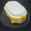 Caja de almacenamiento de pato amarillo caja de bloques de construcción caja de almacenamiento de juguetes para niños caja de organización caja de almacenamiento de plástico mapa de emparejamiento