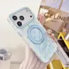 Funda mate para iPhone 18 Pro Max con puntos degradados, Funda magnética con soporte giratorio para Apple 17 Pro