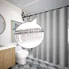 Barra para Cortina de Ducha de Baño Anillos de Cortina de Ducha de Plástico Ganchos Anillos Transparentes 12 Piezas Blíster Embalaje Exquisito Venta al por Mayor de Fábrica