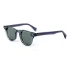 Moda Transfronteriza Gafas de Sol Redondas Personalizadas de Acetato Europeas y Americanas Gafas de Sol Polarizadas de Alta Gama Gafas de Sol de Moda para Hombre