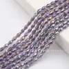6*8 vidrio de cristal para abalorios color de galvanoplastia DIY hecho a mano abalorios al por mayor suministro directo de fábrica accesorios de joyería abalorios sueltos