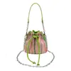 Mini bolso pequeño de comercio exterior para mujer, bolso cruzado, nuevo estilo 2026, bolso de mano tipo cubo, bolso de hombro único con cadena de nicho de alta gama