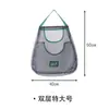 Bolsa Colgante Portátil para Frutas y Verduras, Bolsa de Malla Hueca para Almacenamiento de Cebolla, Jengibre, Ajo, Bolsa de Almacenamiento de Verduras y Frutas para Cocina