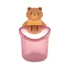 Taza para Cepillo de Dientes Abrazo de Oso para Baño Estante de Almacenamiento de Pasta de Dientes Baño Montado en la Pared sin Perforaciones Drenaje Vaso de Almacenamiento de Oso