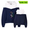 Juego Más Vendido RainbowFriends Sudadera Periférica de Rainbow friends para Mujer con Tirante Off-shoulder Sudadera con Capucha Falsa de Dos Piezas