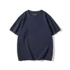 Camiseta blanca de alta gama estilo americano con cuello henley y manga corta para hombre, nuevo modelo de verano, transpirable, corte holgado, talla grande, camiseta de moda