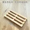 Estante de Almacenamiento de Cocina de Tronco de Madera de Pino Almacenamiento Sencillo Almohadilla Aislante de Calor a Prueba de Humedad Mini Bandeja Alfombrilla para Mascotas Soporte para Plantas