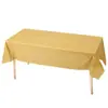 Toalha de Mesa Descartável Lisa Peva Espessada 137*274cm Toalha de Mesa Cor Pura Decoração de Festa Arranjo