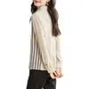 Foto real de la nueva ropa casual de otoño elegante para mujer: camisa de gasa con cuello, top, cárdigan, blusa, camiseta básica, camisa