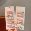 Presilhas de Cabelo de Gato para Meninas Presilhas de Coelho Rosa Presilhas para Cabelo Solto de Menininhas Presilhas BB Presilhas para Franja Lateral Acessórios de Cabelo