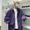 Cortavientos de Diseño Retro Japonés 2026 de Manga Larga para Hombre Otoño Chaqueta Exterior Fresca y Traviesa de Gama Alta